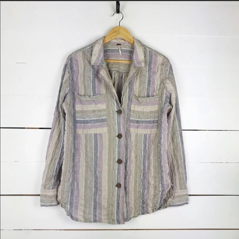 new✨ free people high tide button down shirt - Picture 2 of 5